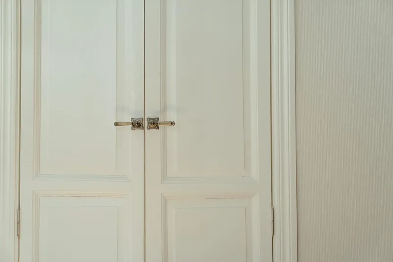 A smooth painted door