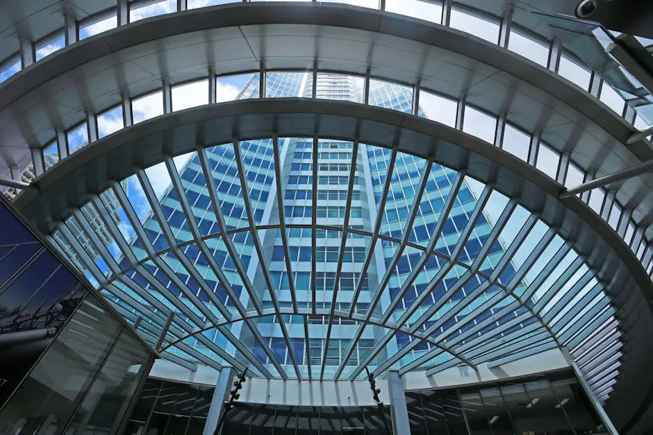 Glass dome ceiling